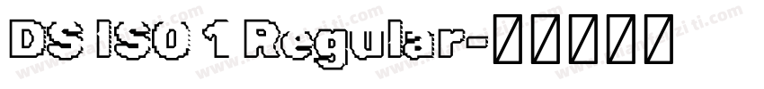DS ISO 1 Regular字体转换